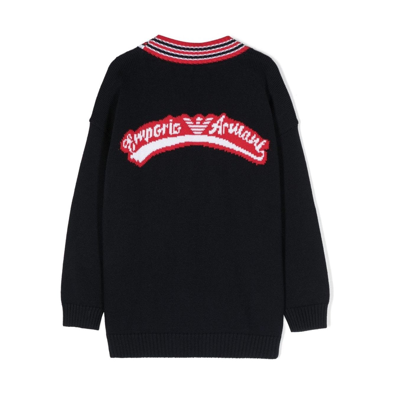 EMPORIO ARMANI KIDS LOGO-PRINT COTTON CARDIGAN - Yooto