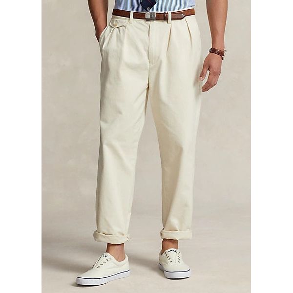 POLO RALPH LAUREN WHITMAN RELAXED FIT PLEATED TROUSER– Yooto