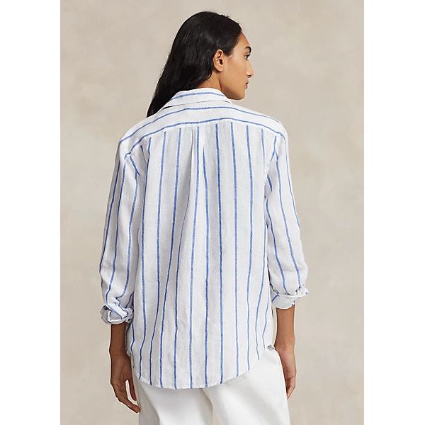 POLO RALPH LAUREN RELAXED FIT STRIPED LINEN SHIRT - Yooto