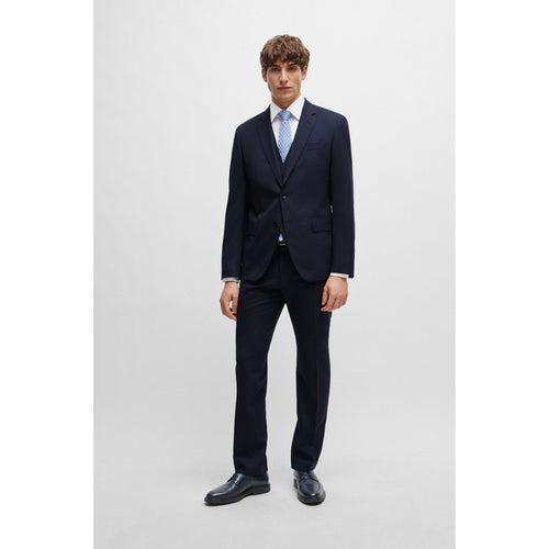 Load image into Gallery viewer, BOSS SLIM-FIT SUIT IN PATTERNED STRETCH WOOL - Yooto
