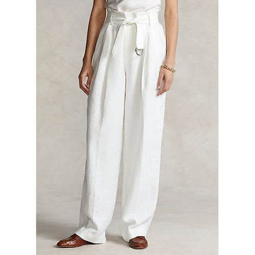 Load image into Gallery viewer, Polo Ralph Lauren Belted Linen Wide-Leg Pant - Yooto

