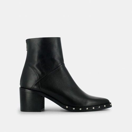 Load image into Gallery viewer, JONAK PARIS BLACK LEATHER BOOTS - Yooto
