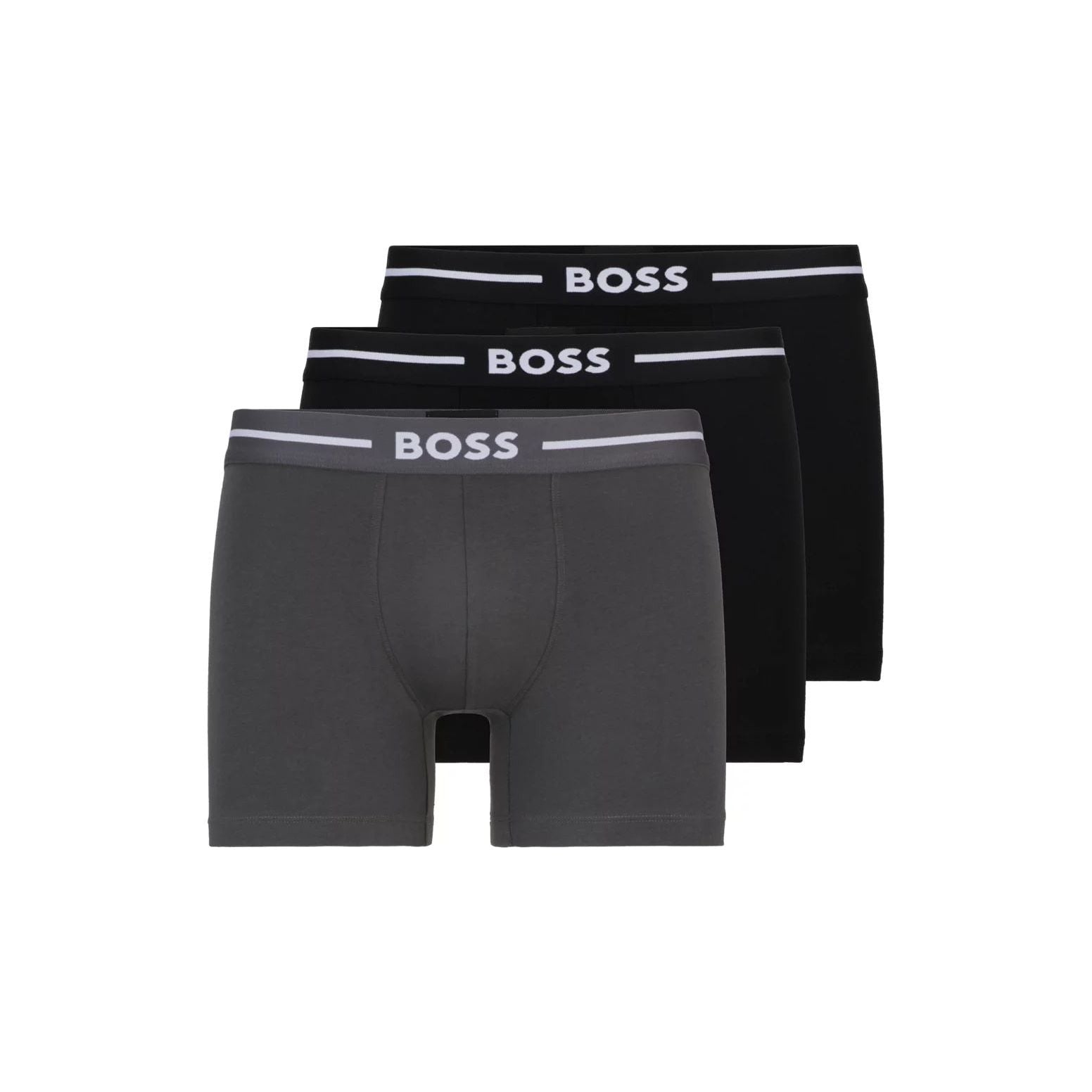 BOSS THREE-PACK OF STRETCH COTTON BOXER SHORTS - Yooto