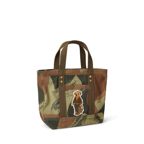 Load image into Gallery viewer, Polo Bear Small Canvas Tote - Yooto
