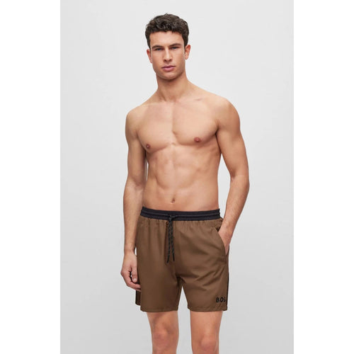 Load image into Gallery viewer, BOSS CONTRAST-LOGO SWIM SHORTS IN RECYCLED MATERIAL - Yooto
