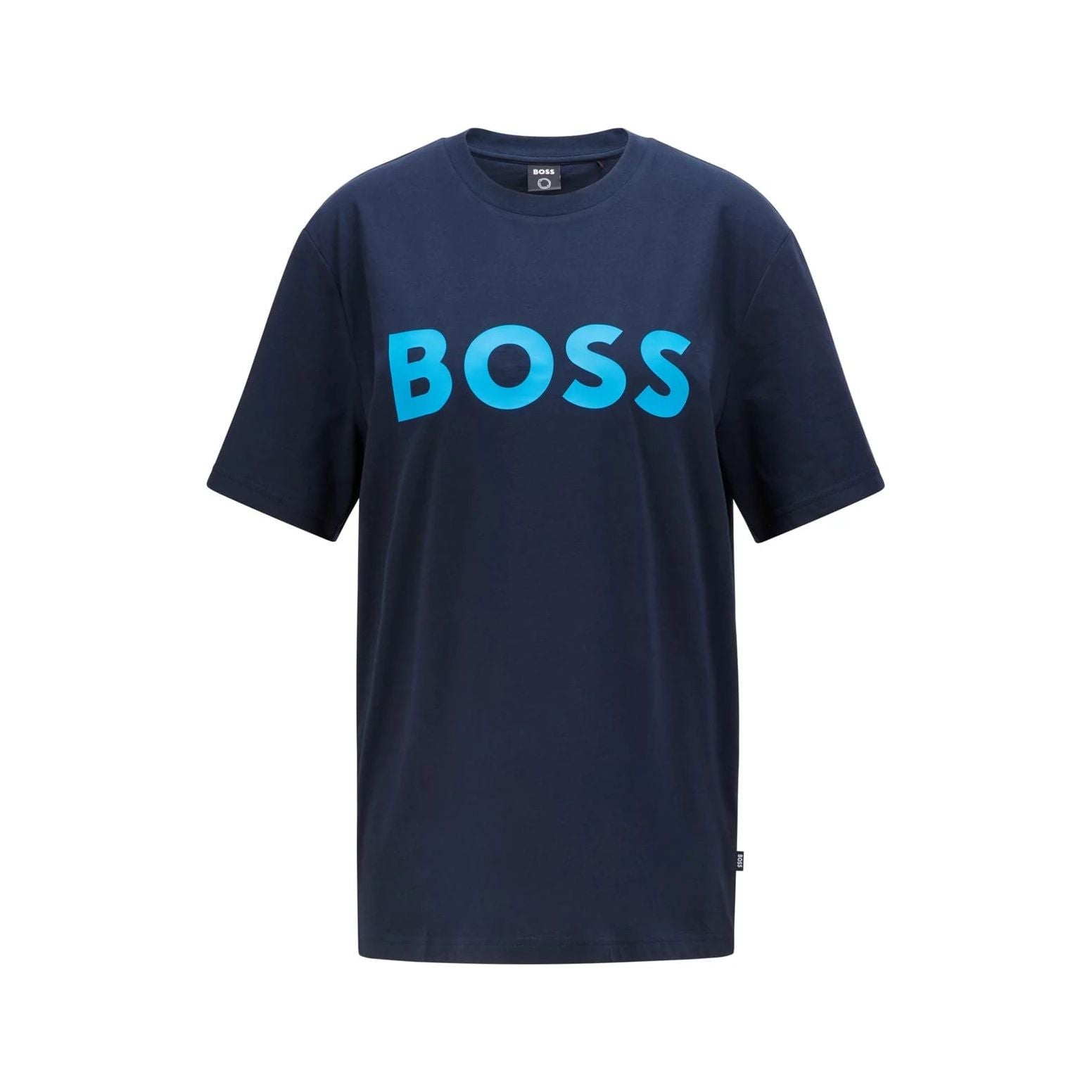 BOSS COTTON-BLEND T-SHIRT WITH LOGO GRAPHIC PRINT - Yooto