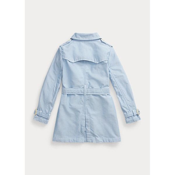 POLO RALPH LAUREN COTTON OXFORD TRENCH COAT - Yooto