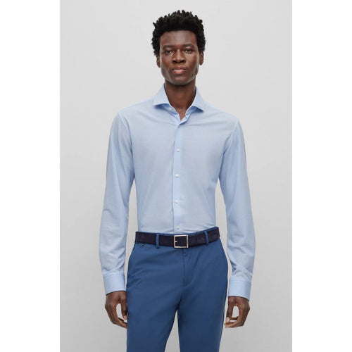 Load image into Gallery viewer, BOSS REGULAR-FIT SHIRT IN STRUCTURED PERFORMANCE-STRETCH FABRIC - Yooto

