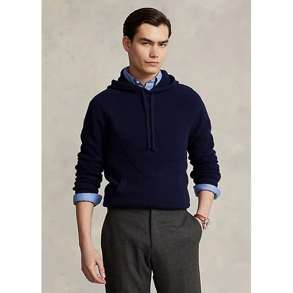 POLO RALPH LAUREN WASHABLE CASHMERE HOODED JUMPER - Yooto