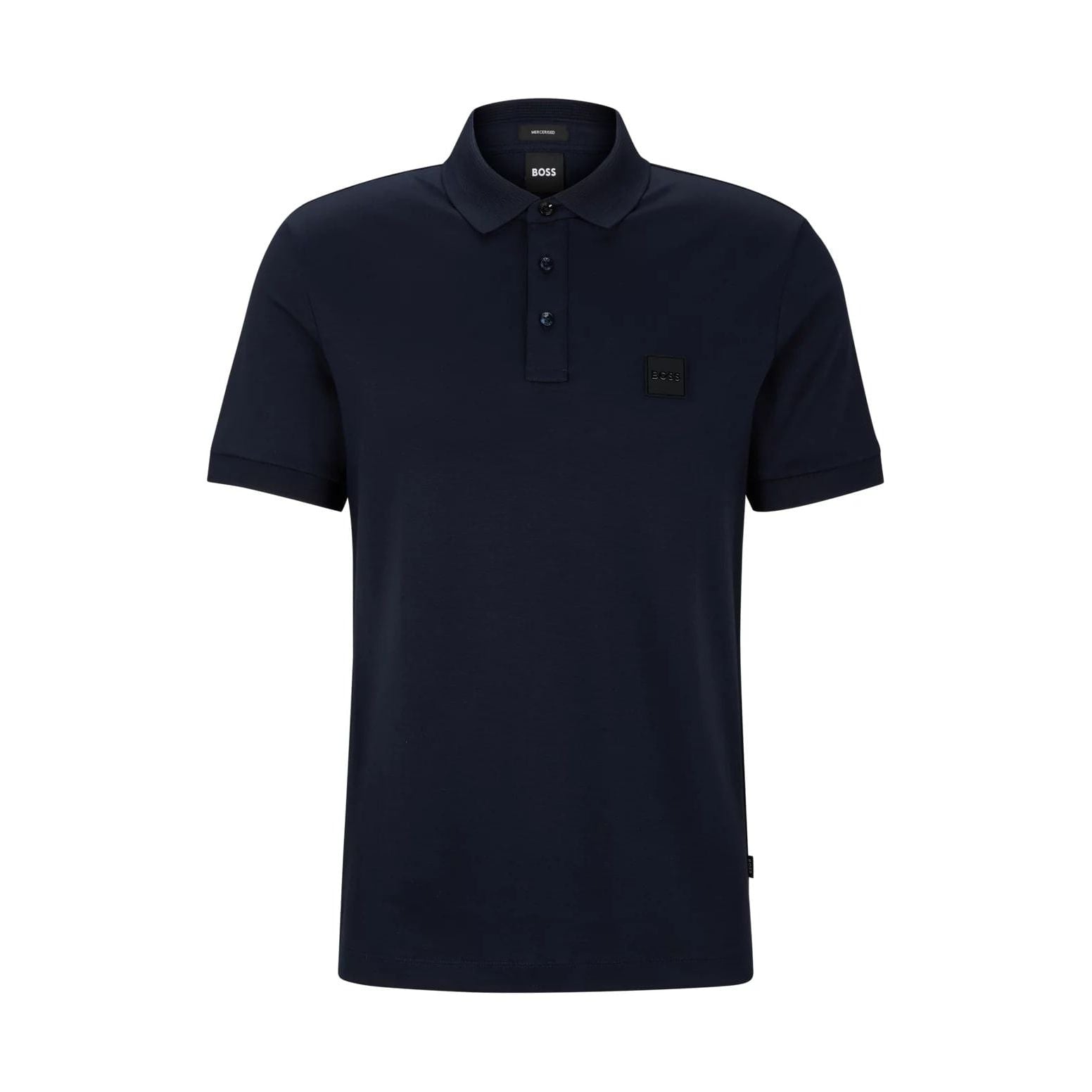 BOSS COTTON-JERSEY POLO SHIRT WITH LOGO BADGE - Yooto