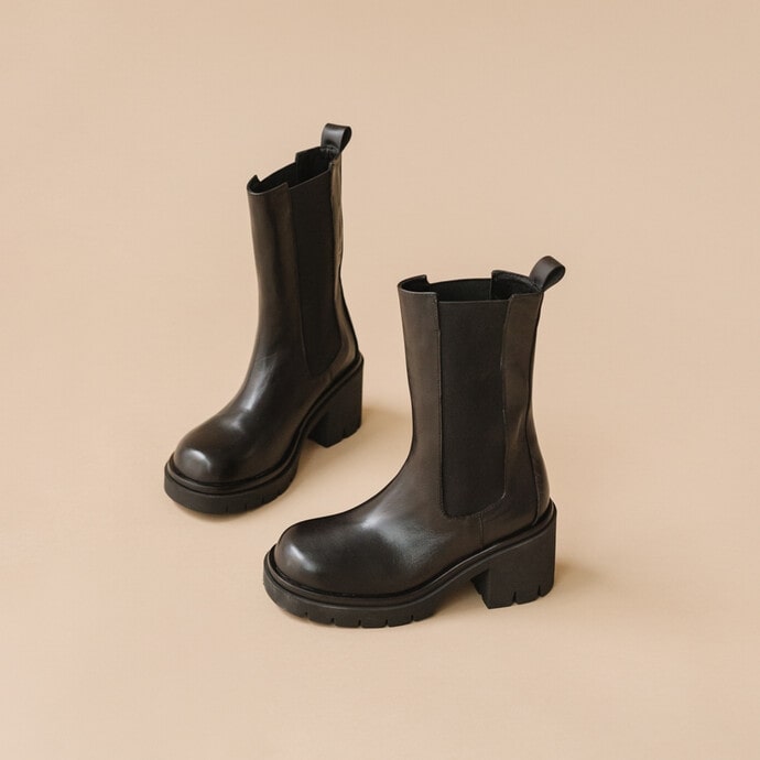 JONAK PARIS BOOTS WITH NOTCHED SOLES AND ELASTIC - Yooto