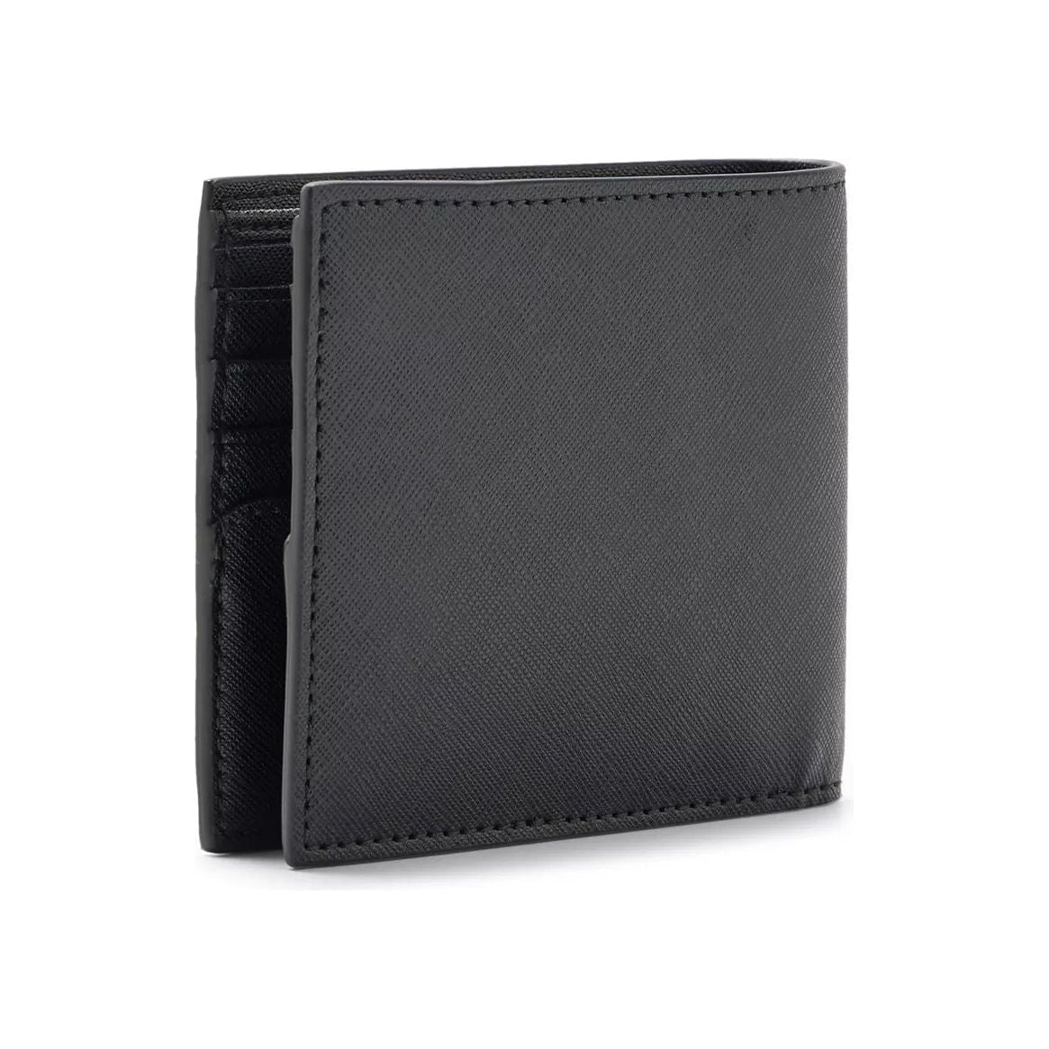 BOSS STRUCTURED BILLFOLD WALLET WITH LOGO LETTERING - Yooto