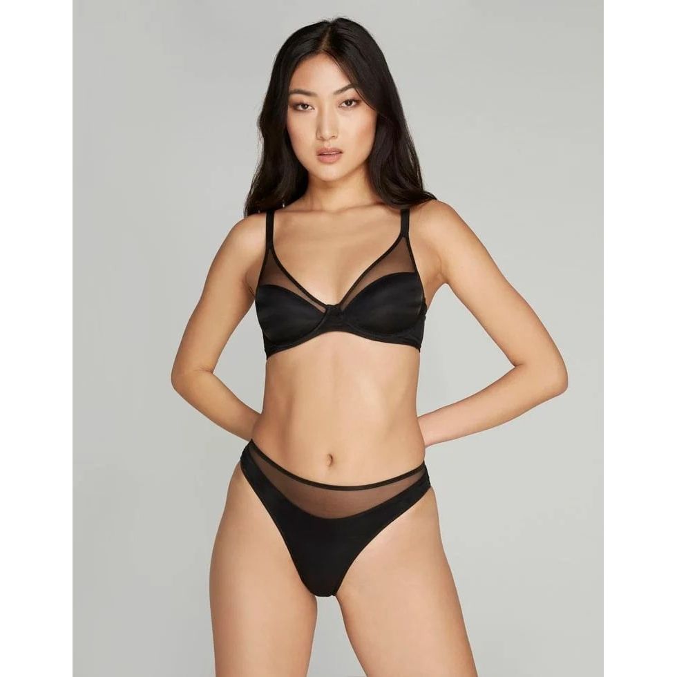 AGENT PROVOCATEUR LUCKY-PADDED PLUNGE UNDERWIRED BRA - Yooto