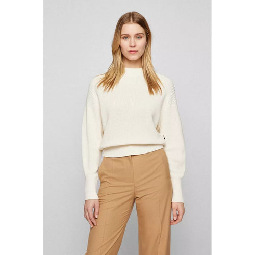 Load image into Gallery viewer, BOSS RELAXED-FIT SWEATER IN ORGANIC COTTON AND SILK - Yooto
