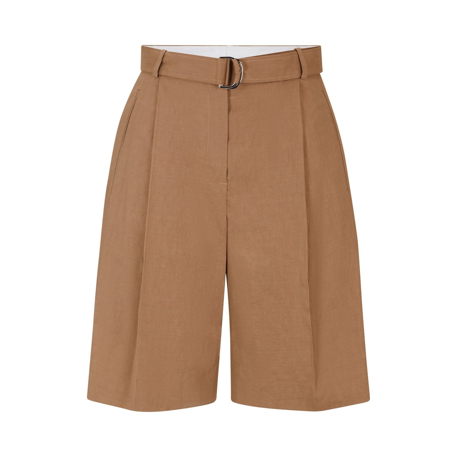 BOSS RELAXED FIT SHORTS IN STRETCH LINEN BLEND - Yooto