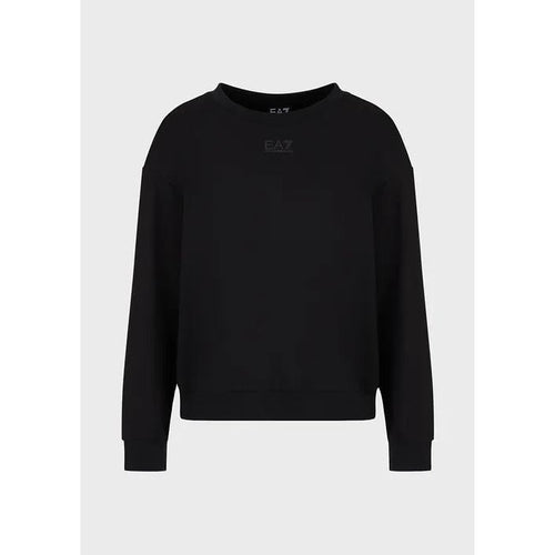 Load image into Gallery viewer, EA7 LOGO SERIES CREW-NECK SWEATSHIRT WITH LOGO TAPE DETAIL - Yooto
