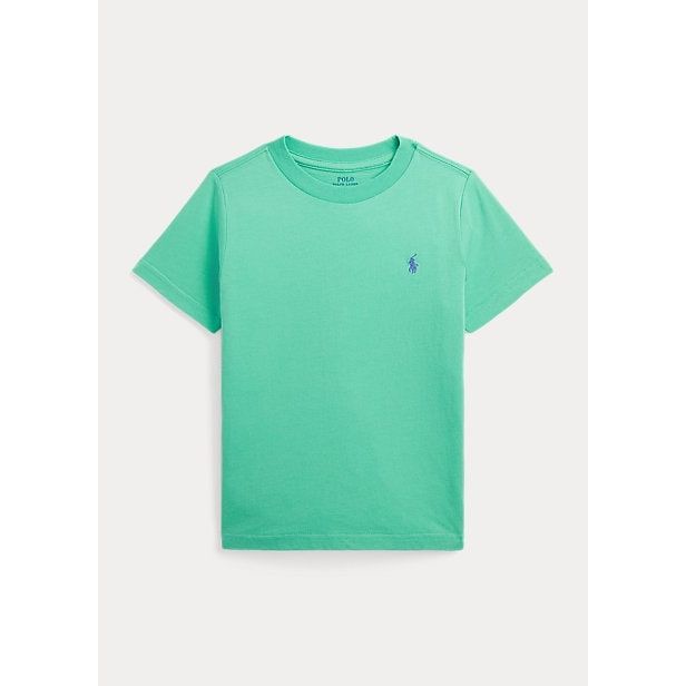 POLO RALPH LAUREN COTTON JERSEY CREWNECK T-SHIRT - Yooto