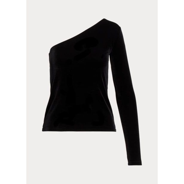 POLO RALPH LAUREN VELVET ONE-SHOULDER TOP - Yooto