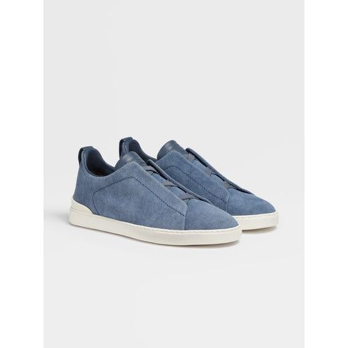 Load image into Gallery viewer, Blue Canvas Triple Stitch™ Sneakers - Yooto
