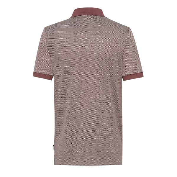 BOSS SLIM-FIT POLO SHIRT IN MERCERISED PATTERNED COTTON - Yooto