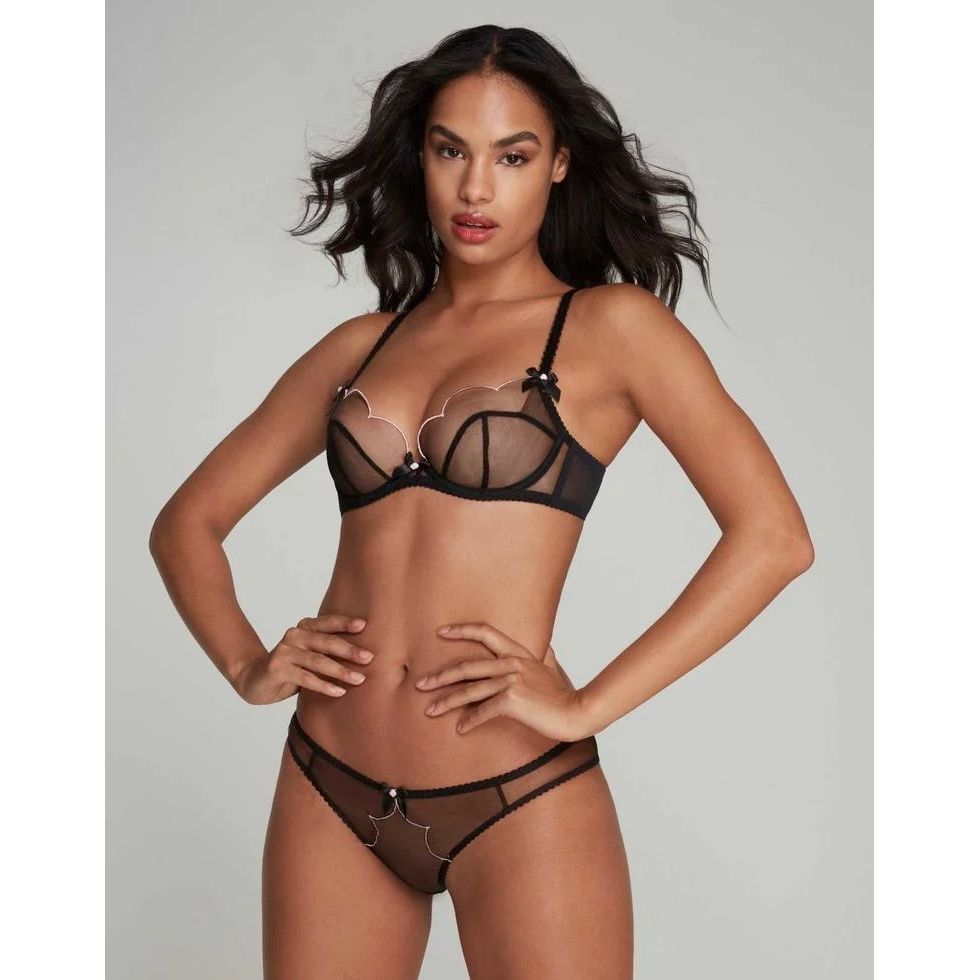 AGENT PROVOCATEUR LORNA-PLUNGE UNDERWIRED BRA - Yooto