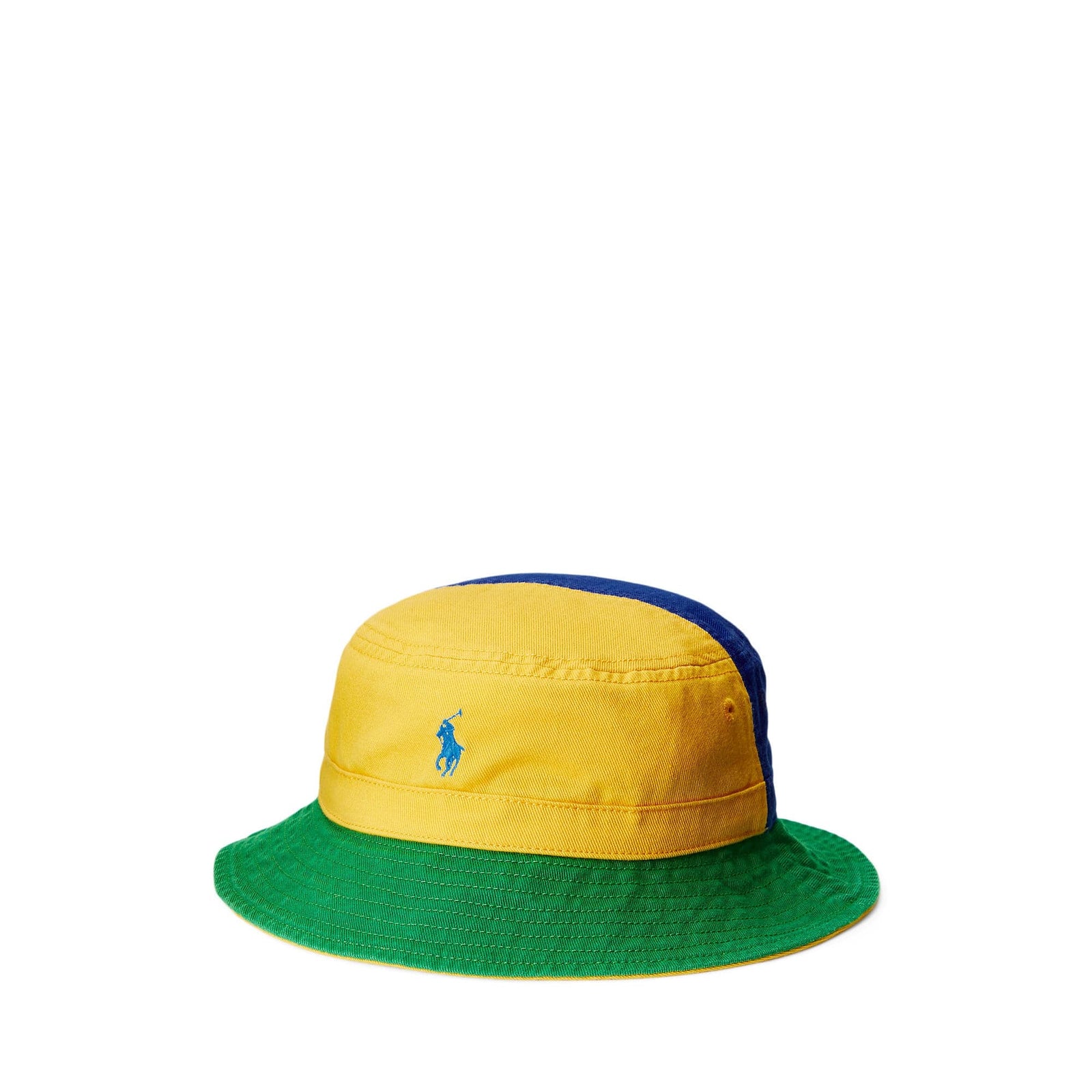 Colour-Blocked Twill Bucket Hat - Yooto