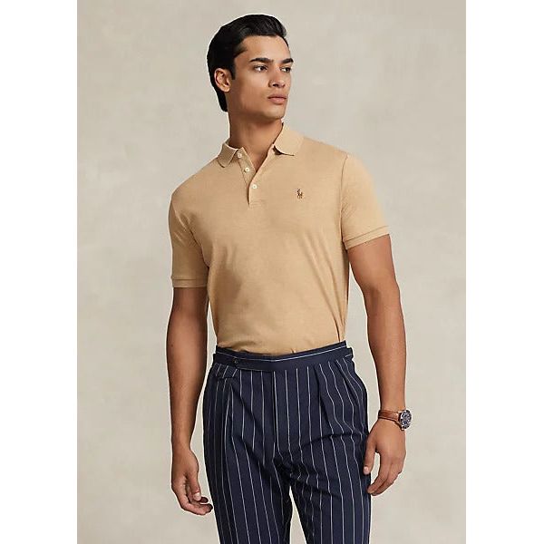 POLO RALPH LAUREN CUSTOM SLIM FIT SOFT COTTON POLO SHIRT - Yooto