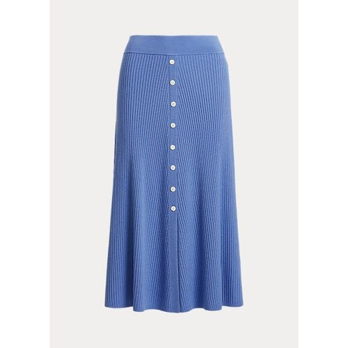 Ներբեռնեք պատկերը Պատկերասրահի դիտիչում՝ Polo Ralph Lauren Rib-Knit Button-Front Merino Wool Skirt - Yooto
