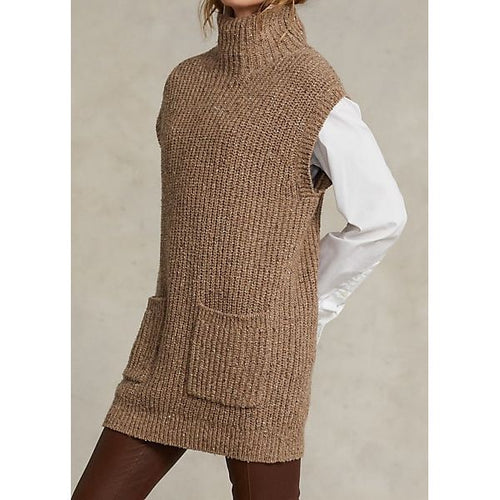 Ներբեռնեք պատկերը Պատկերասրահի դիտիչում՝ Polo Ralph Lauren Ribbed wool blend tunic - Yooto
