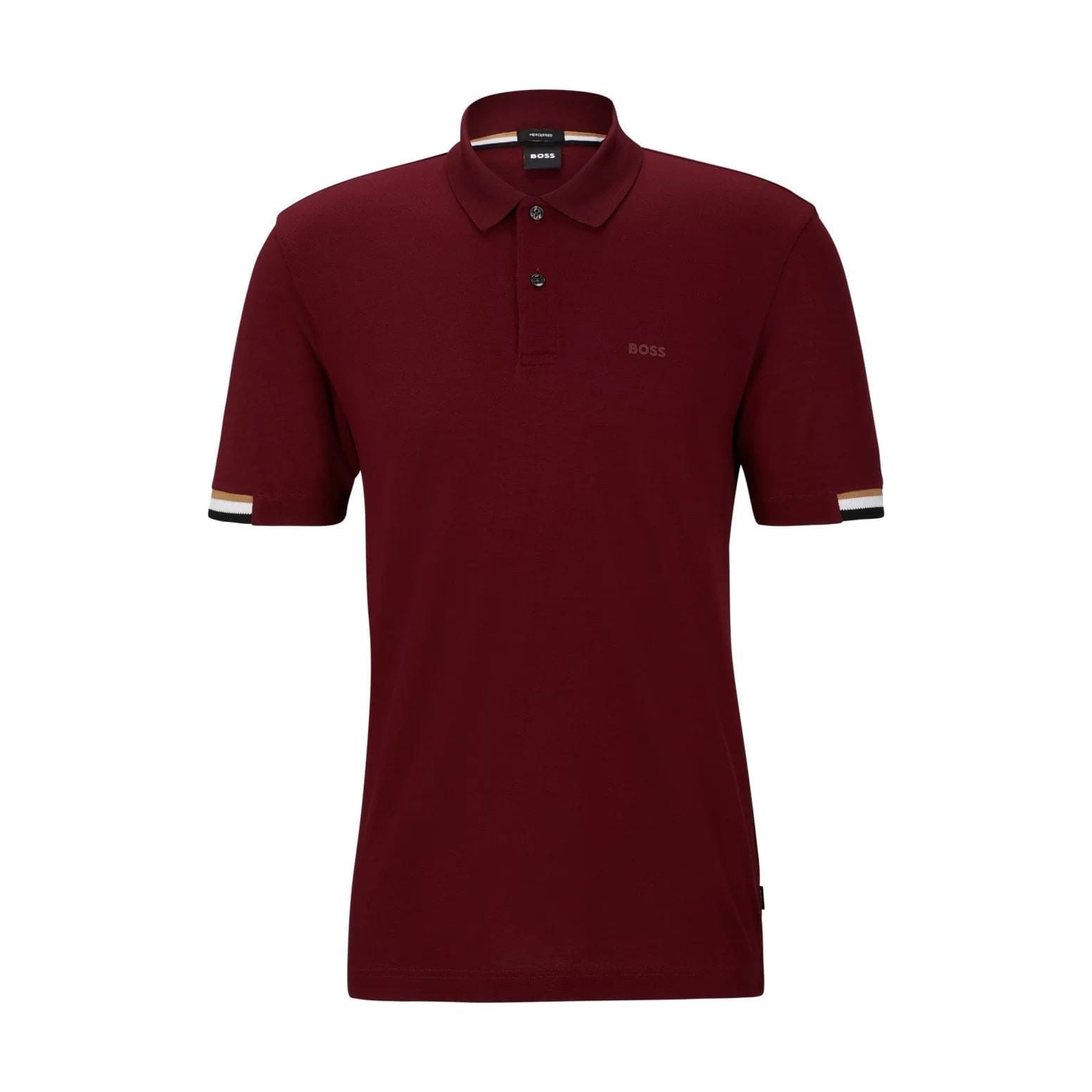 BOSS REGULAR-FIT POLO SHIRT WITH RUBBERIZED LOGO - Yooto