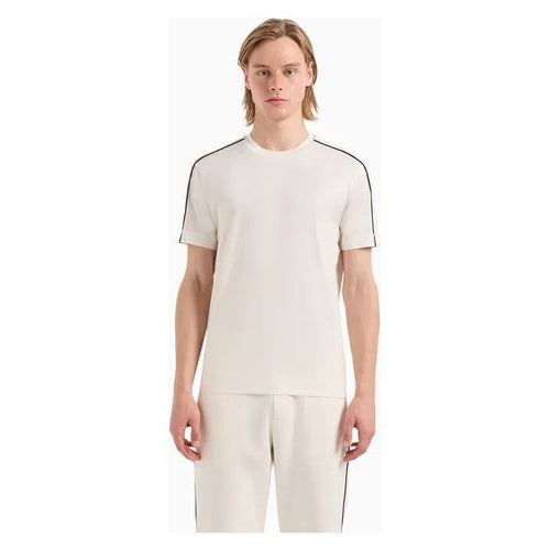 Load image into Gallery viewer, EMPORIO ARMANI ASV LYOCELL-BLEND JERSEY T-SHIRT WITH EMBOSSED LOGO TAPE - Yooto
