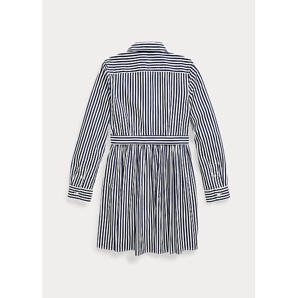 POLO RALPH LAUREN STRIPED COTTON SHIRTDRESS - Yooto