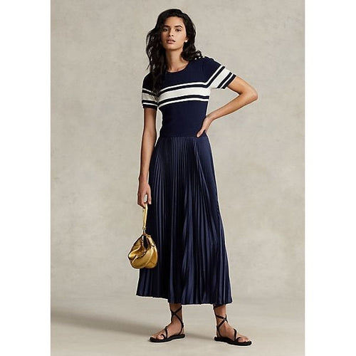 Load image into Gallery viewer, POLO RALPH LAUREN HYBRID JUMPER-PLEATED DRESS - Yooto
