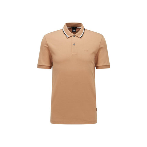 Load image into Gallery viewer, BOSS SLIM-FIT POLO SHIRT IN COTTON WITH STRIPED COLLAR - Yooto
