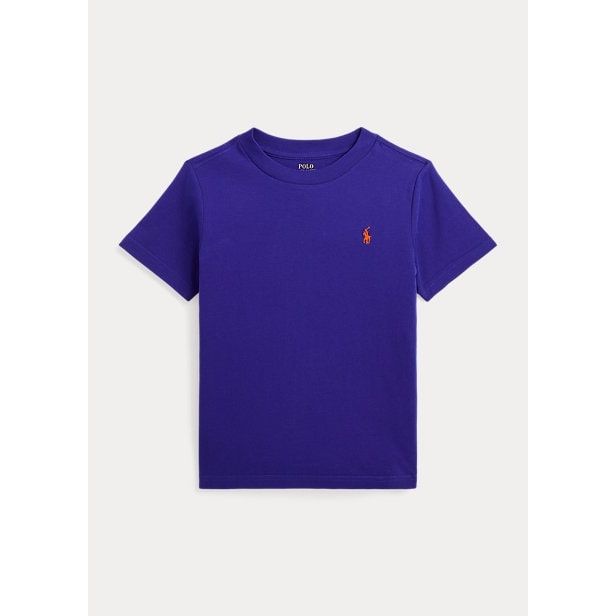 POLO RALPH LAUREN COTTON JERSEY CREWNECK T-SHIRT - Yooto