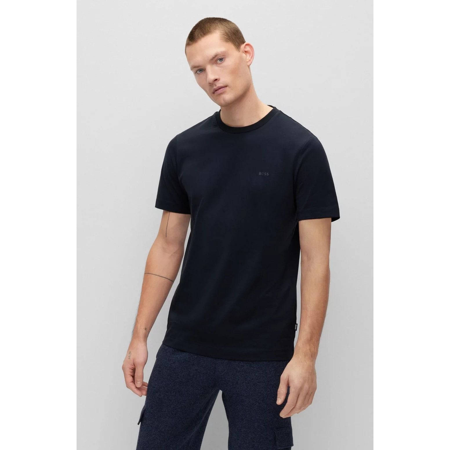 BOSS REGULAR-FIT LOGO T-SHIRT IN COTTON JERSEY - Yooto