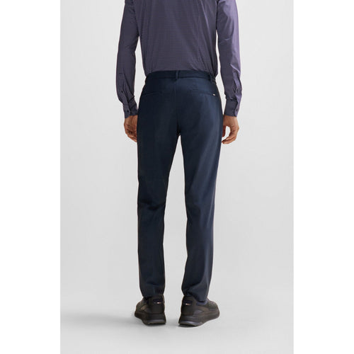 Load image into Gallery viewer, BOSS SLIM-FIT TROUSERS IN MICRO-PATTERNED PERFORMANCE-STRETCH JERSEY - Yooto
