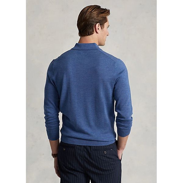 POLO RALPH LAUREN WASHABLE WOOL POLO-COLLAR JUMPER - Yooto