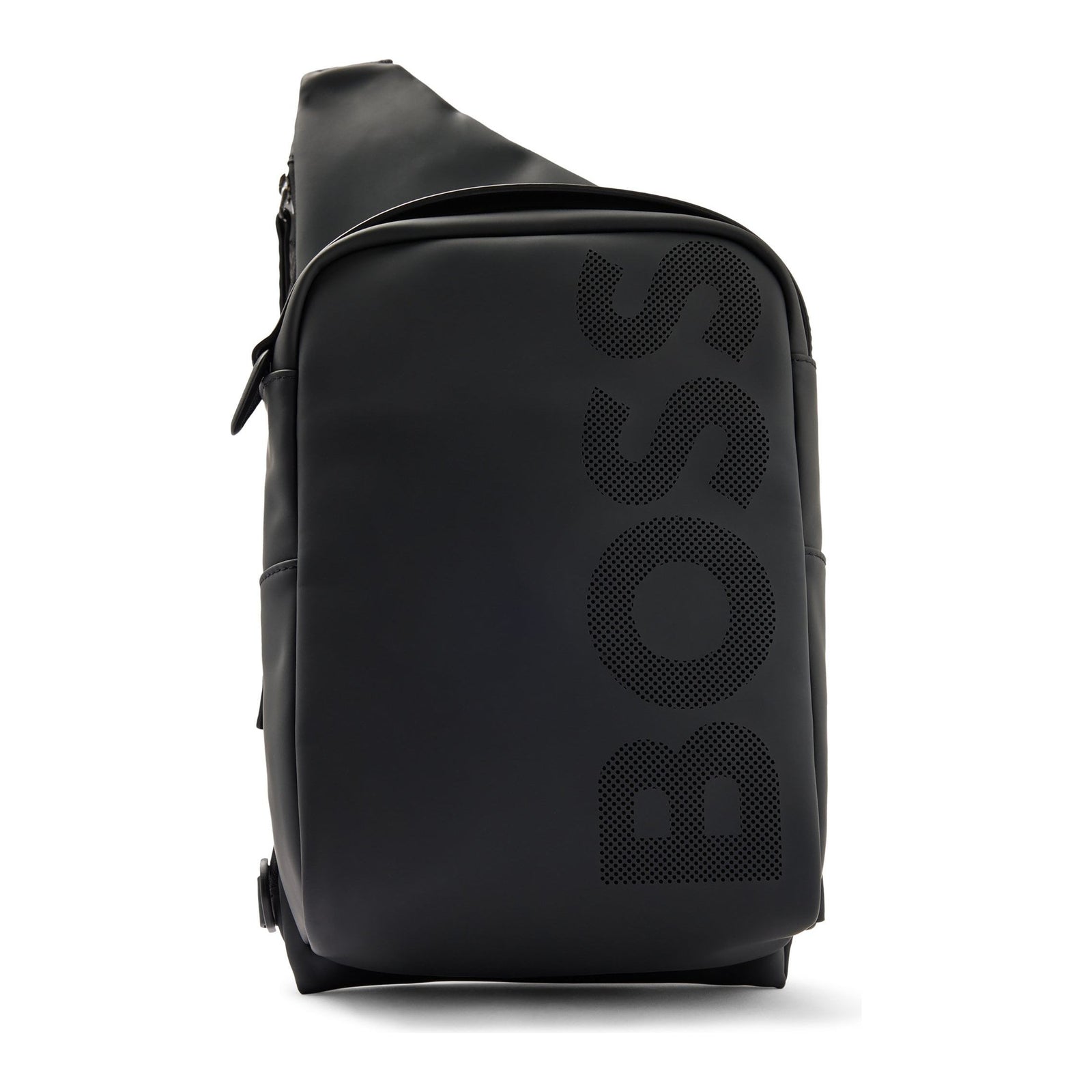 BOSS MATTE RUBBERISED MONOSTRAP BACKPACK WITH PERFORATED LOGO - Yooto