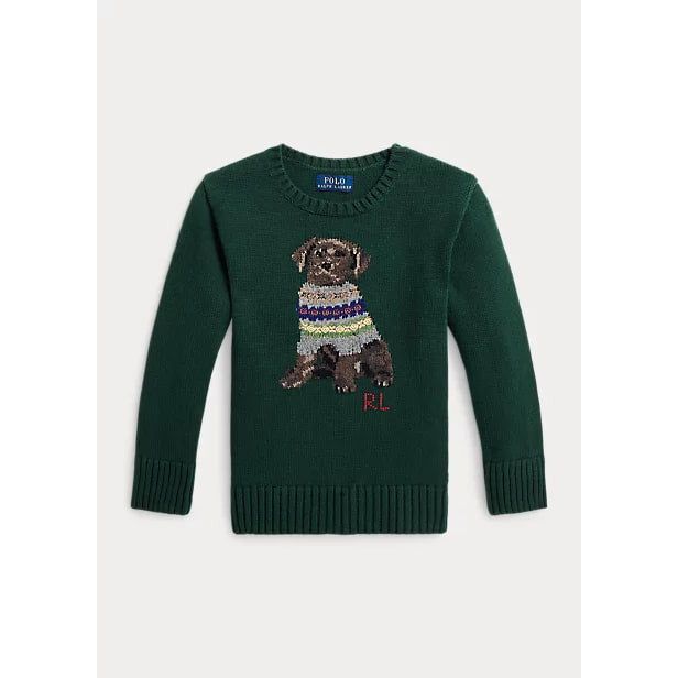 POLO RALPH LAUREN CREW NECK SWEATER WITH DOG Yooto