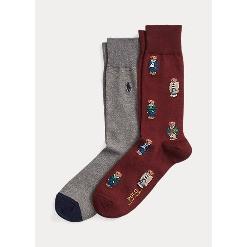 Ներբեռնեք պատկերը Պատկերասրահի դիտիչում՝ Polo Ralph Lauren Two pairs of Polo Bear dress socks - Yooto
