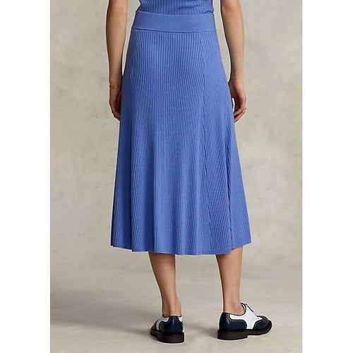 Load image into Gallery viewer, Polo Ralph Lauren Rib-Knit Button-Front Merino Wool Skirt - Yooto
