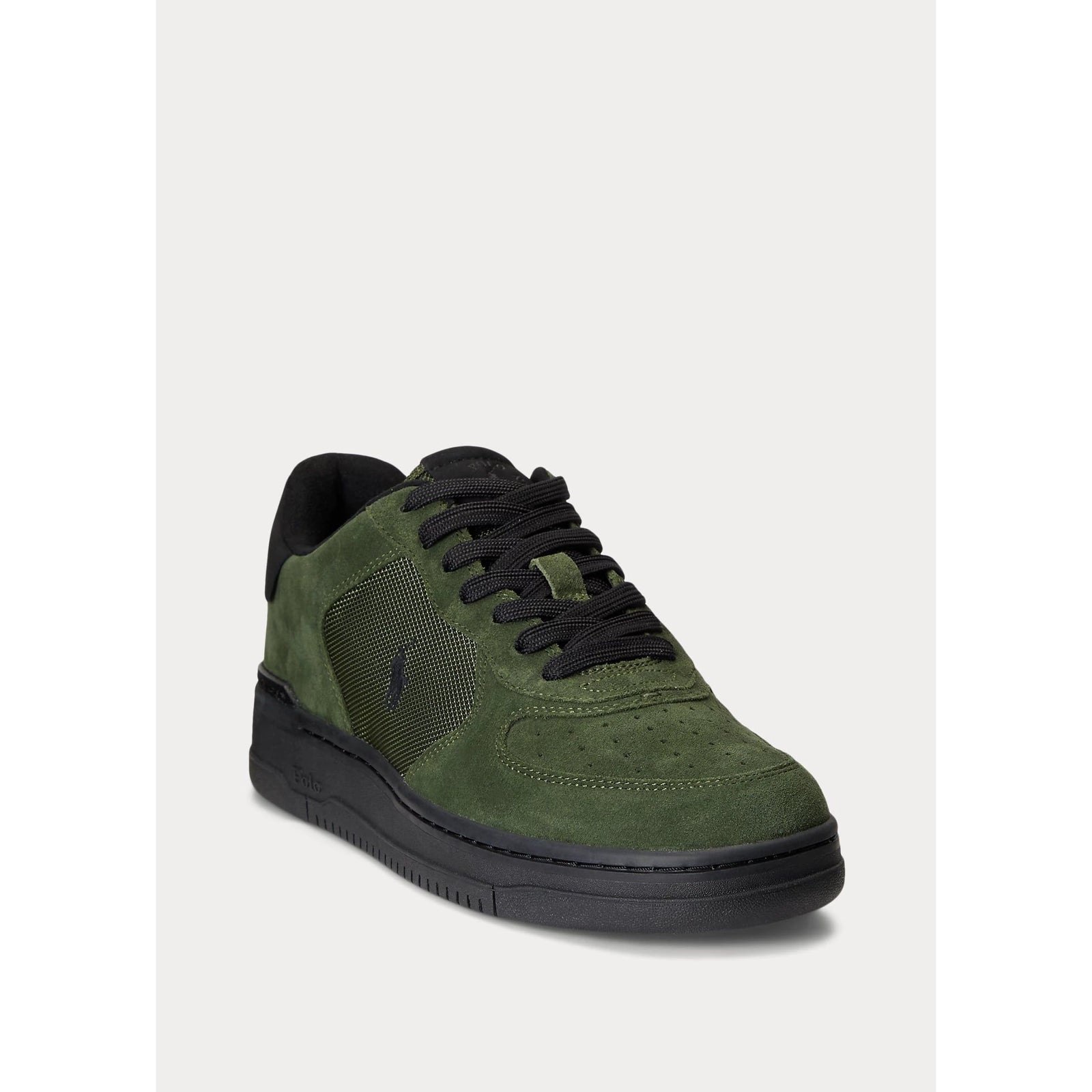 POLO RALPH LAUREN MASTERS COURT SUEDE-PANELLED TRAINER - Yooto