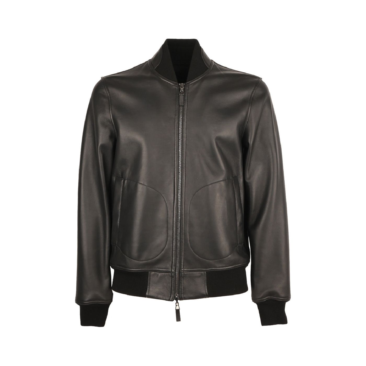 EMPORIO ARMANI REVERSIBLE SEMI ANILINE LAMBSKIN NAPPA LEATHER BLOUSON