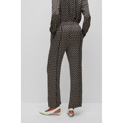 Load image into Gallery viewer, BOSS RELAXED-FIT TROUSERS IN MONOGRAM-PRINT FABRIC - Yooto
