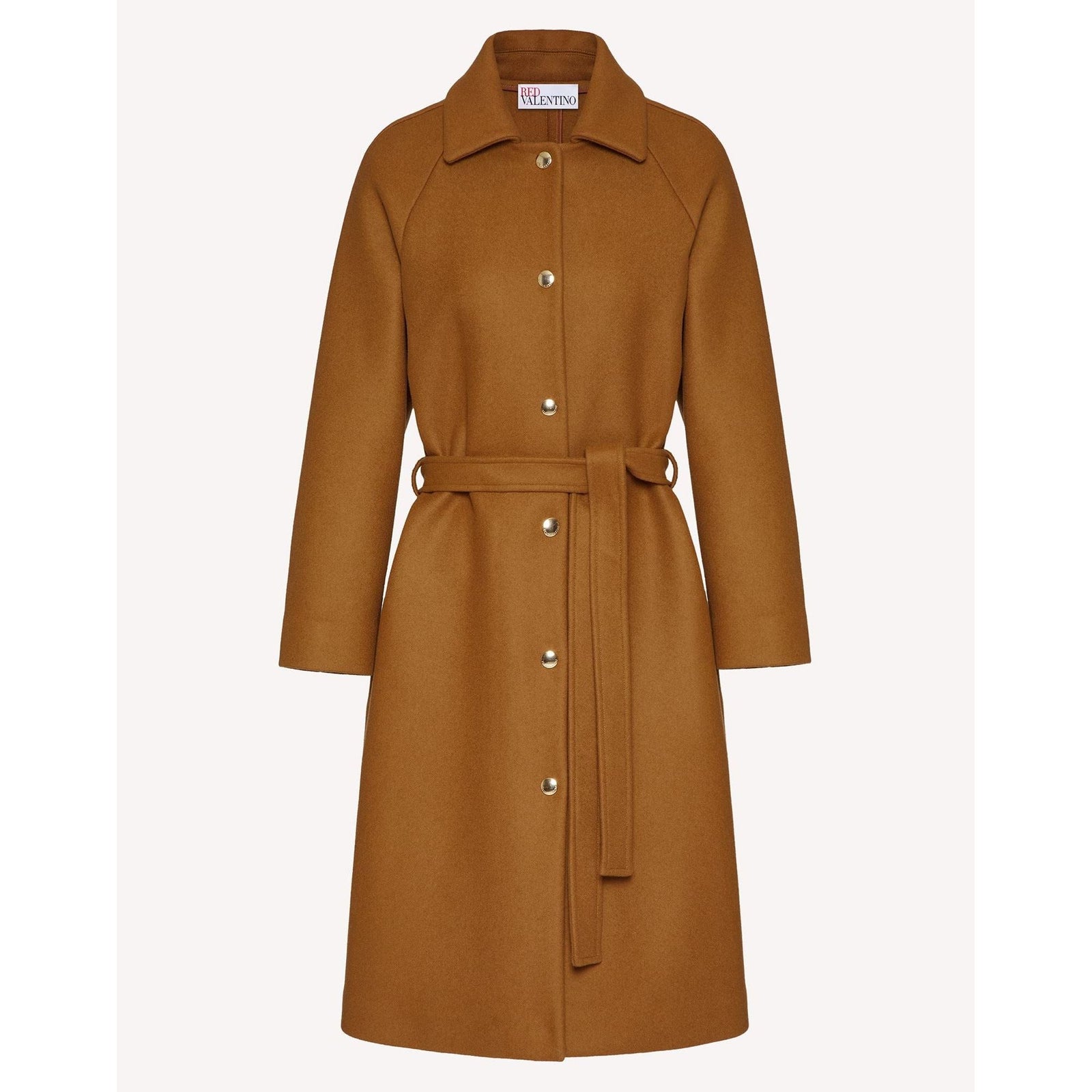 RED VALENTINO CASHMERE WOOL COAT WITH BELT - Yooto