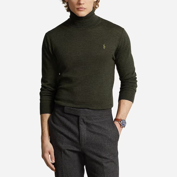 POLO RALPH LAUREN WOOL SWEATSHIRT WITH EMBROIDERED LOGO - Yooto