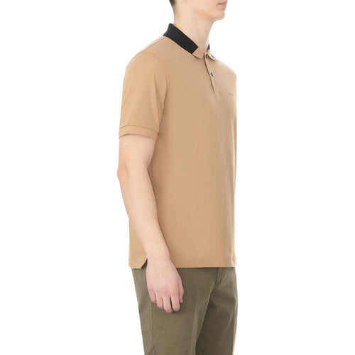 Load image into Gallery viewer, BOSS INTERLOCK-COTTON SLIM-FIT POLO SHIRT WITH COLOUR-BLOCKED COLLAR - Yooto
