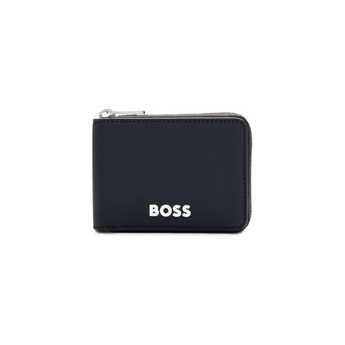 Load image into Gallery viewer, BOSS FAUX-LEATHER ZIPAROUND WALLET WITH CONTRAST LOGO - Yooto
