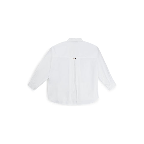 Load image into Gallery viewer, BOSS KIDS SHIRT IN COTTON POPLIN WITH SIGNATURE-STRIPE SLEEVES - Yooto
